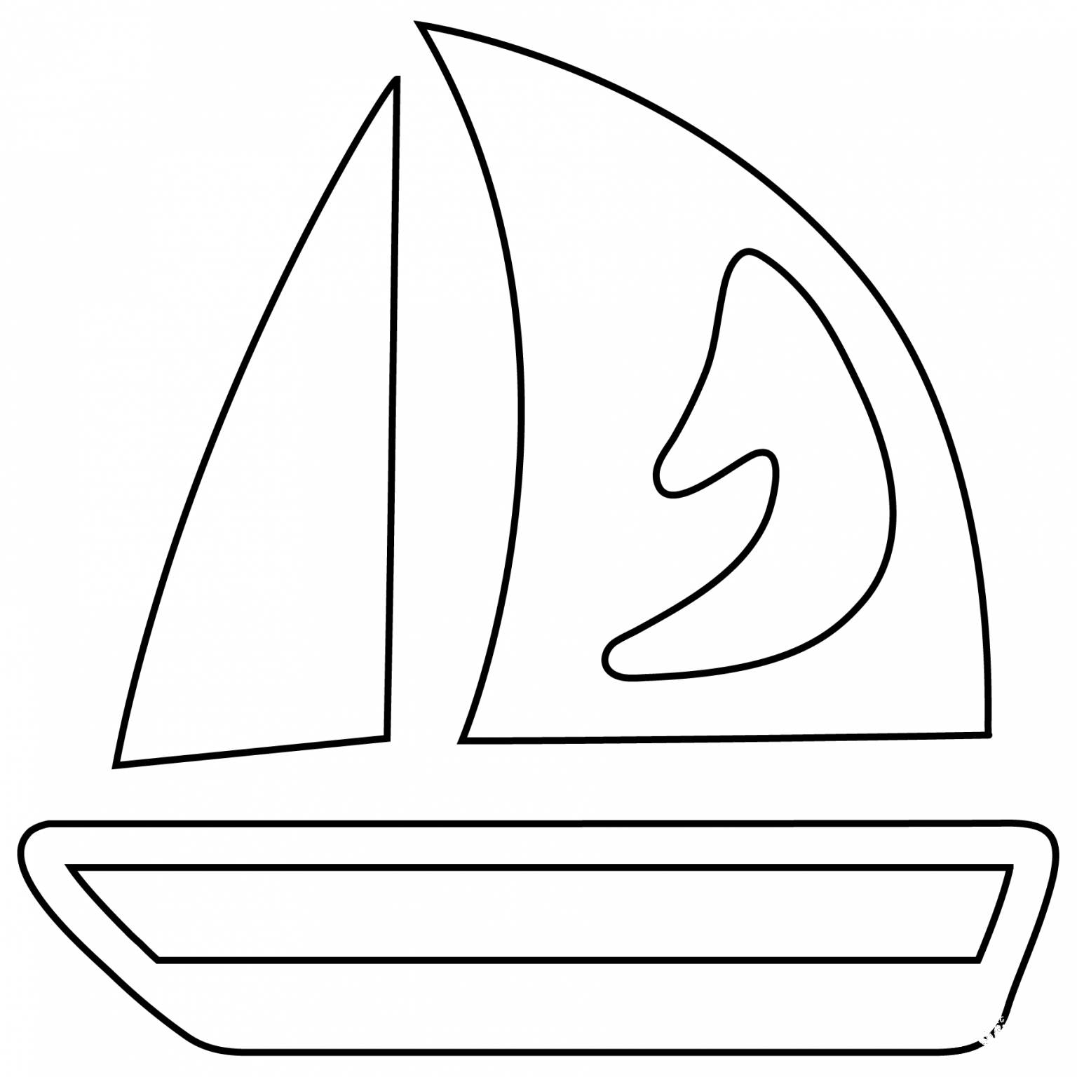 Sailboat Emoji Coloring Page Colouringpages