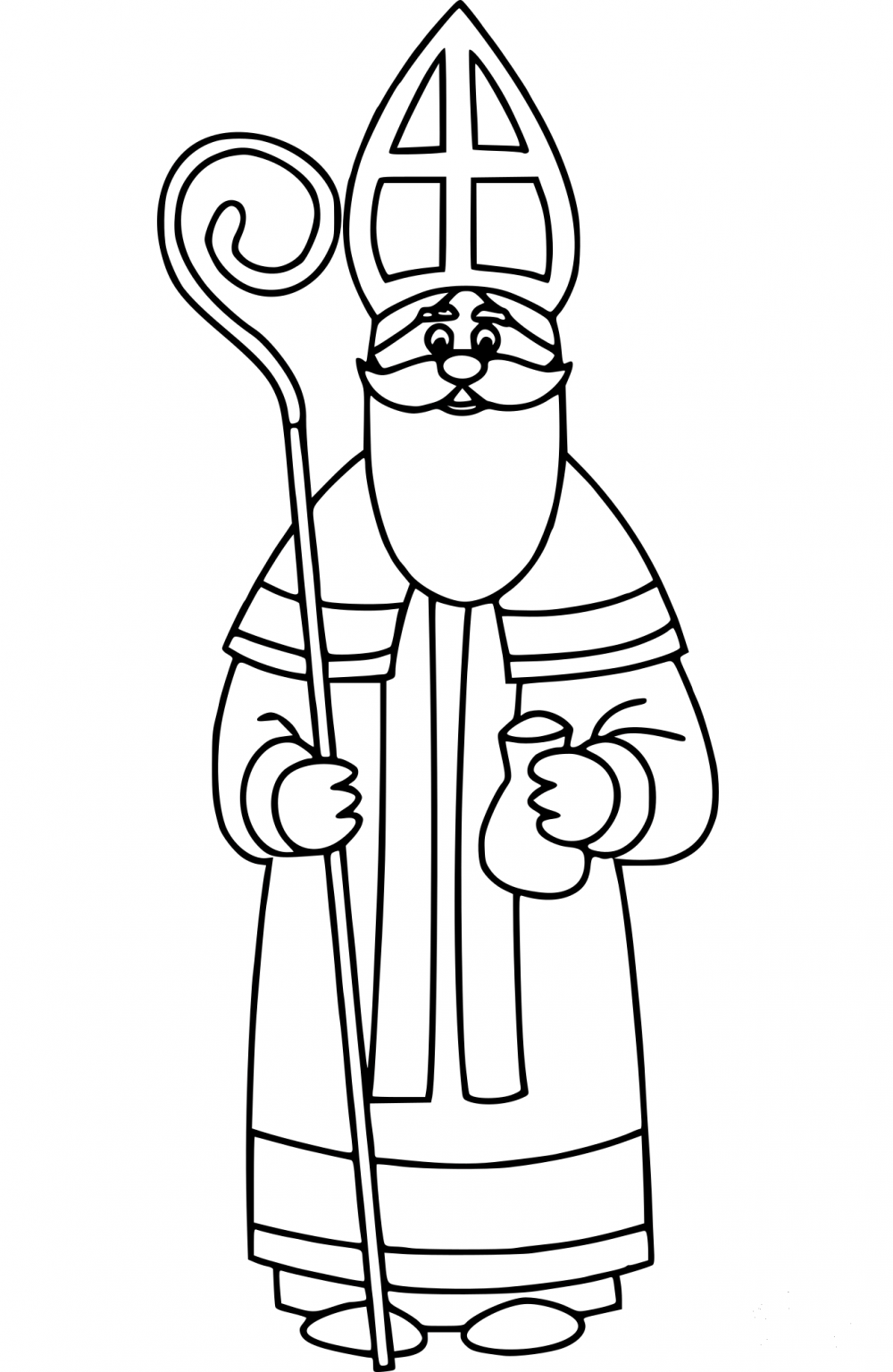 Saint Nicholas Coloring Page Colouringpages