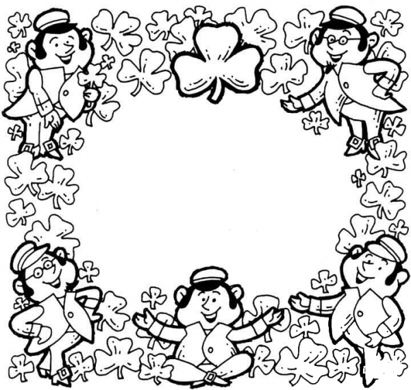 Saint Patrick Ornament coloring page image