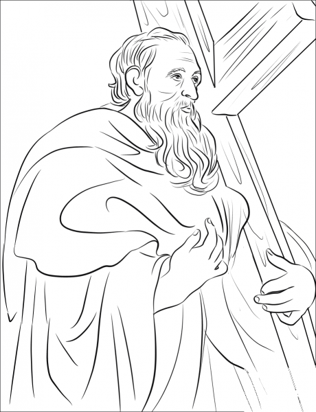 Saint Philip the Apostle coloring page image