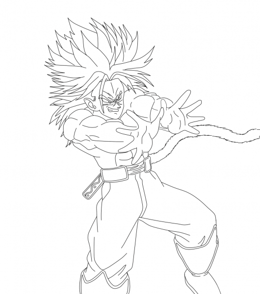 Saiyan Axess coloring page image