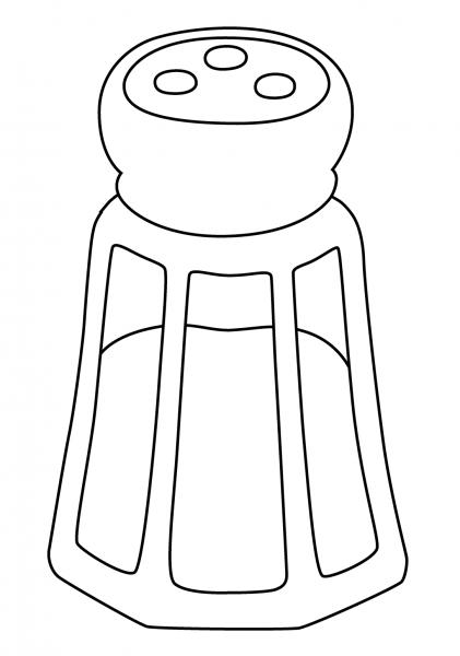 Salt Emoji coloring page image