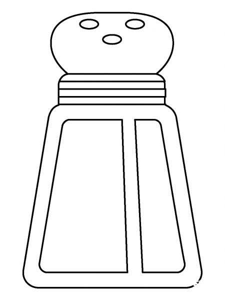Salt Emoji coloring page image