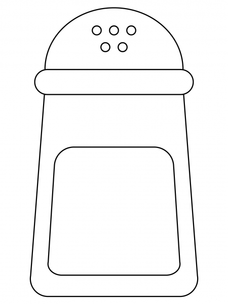 Salt Shaker coloring page image