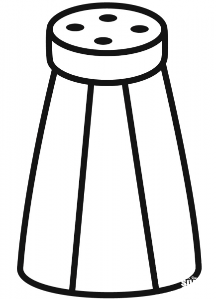 Salt Shaker coloring page image