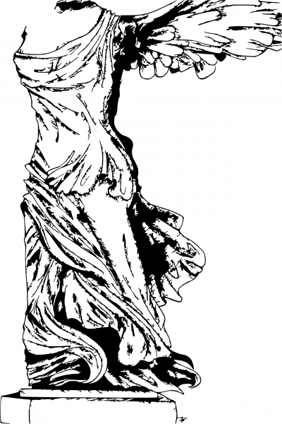 Samotracia coloring page image