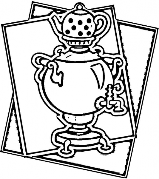 Samovar  coloring page image