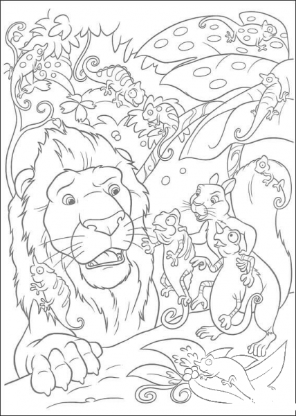 Samson Talks To The Chameleons Cloak And Camo  coloring page image