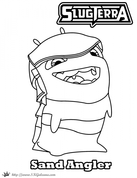 Sand Angler coloring page image