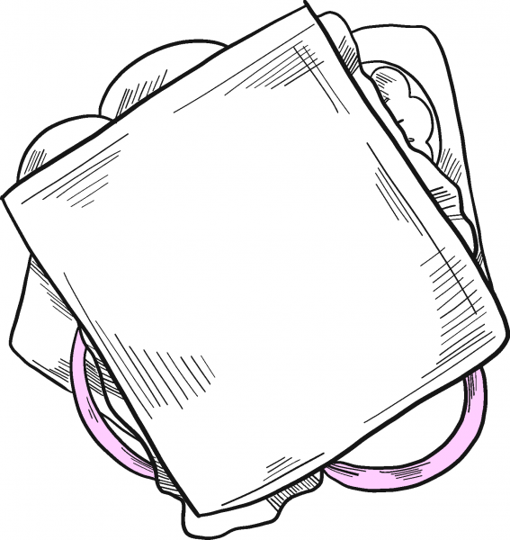 Sandwich coloring page image