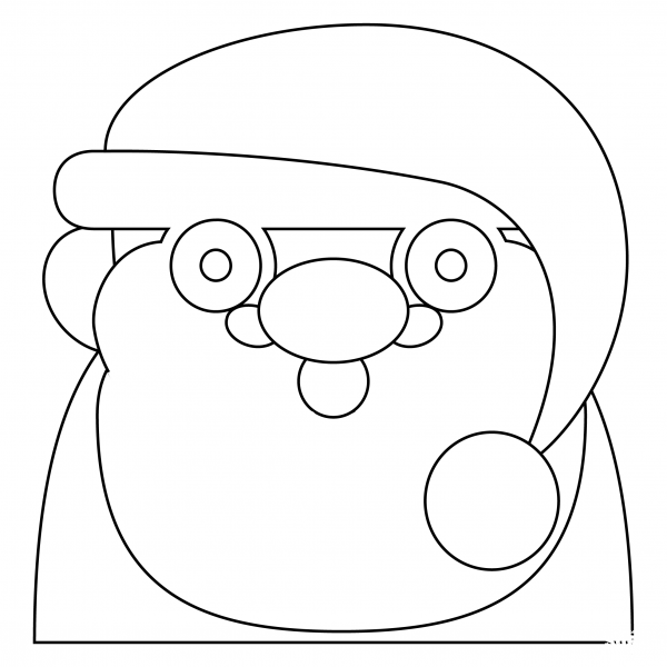 Santa Claus coloring page image