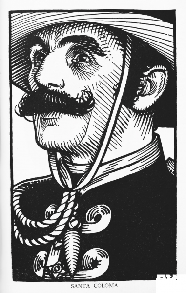 Santa Coloma coloring page image