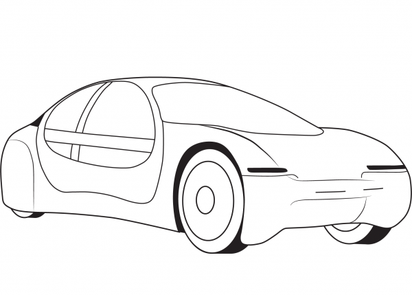 SAPD Cruiser  GM Ultralite coloring page image