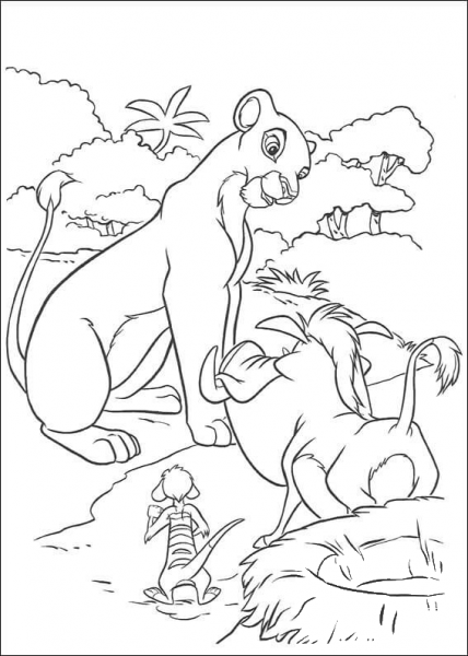 Sarabi coloring page image