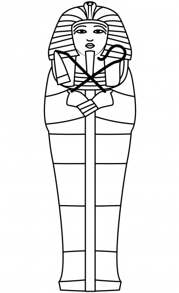 Sarcophagus coloring page image