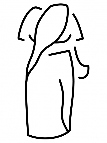 Sari Emoji coloring page image