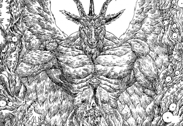 Satan Meets Demon coloring page image