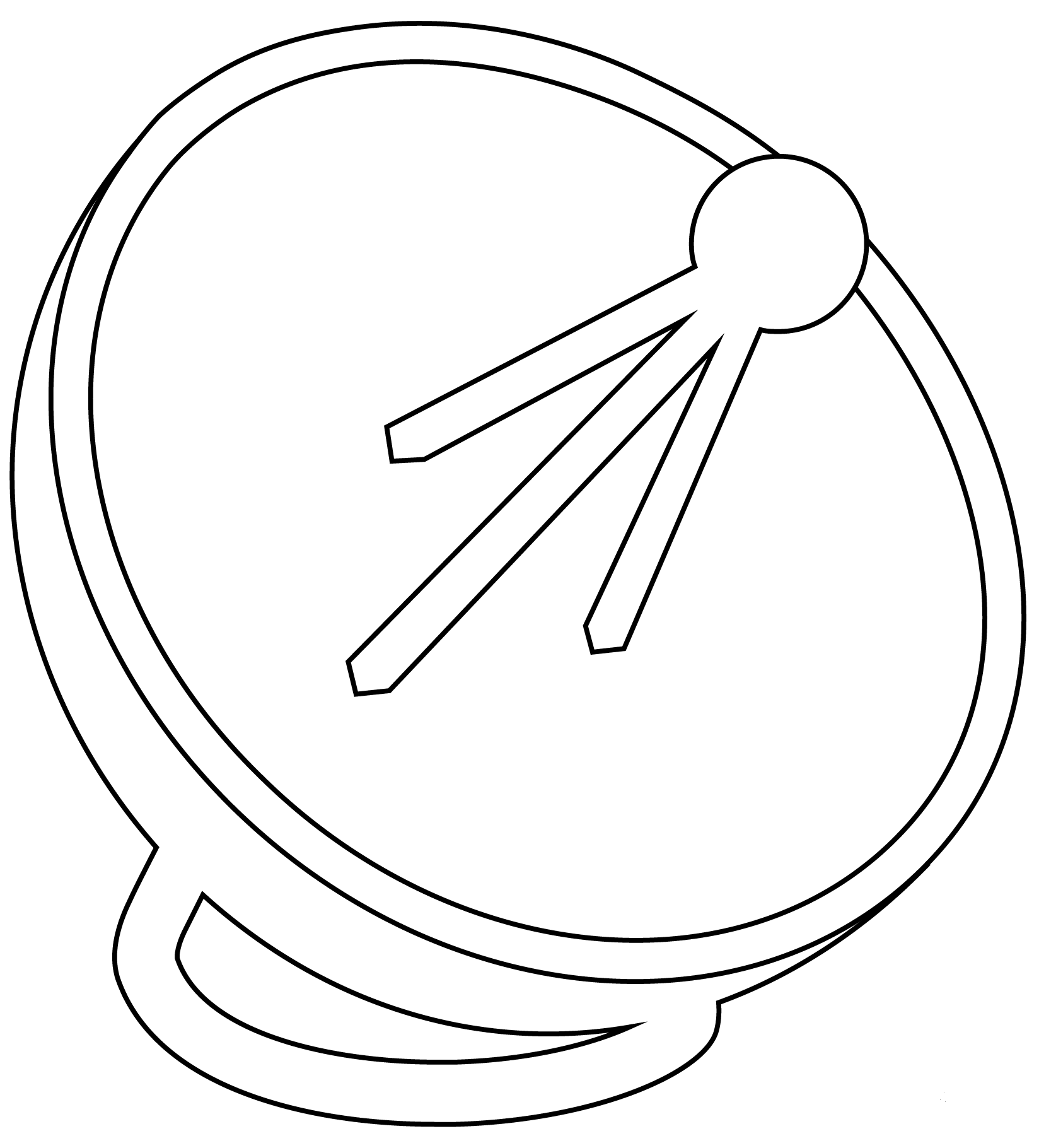 Satellite Antenna Emoji coloring page - ColouringPages