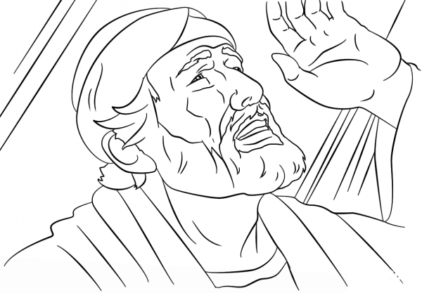 Saul to Paul Conversion coloring page image