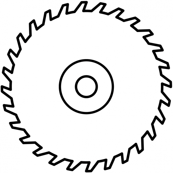 Saw Blade coloring page image