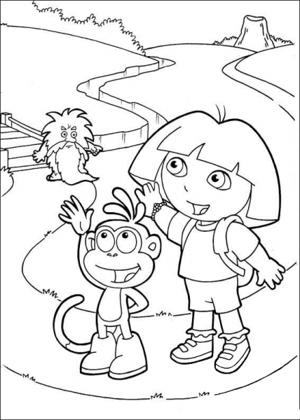 Say Good-Bye to Grumpy Old Troll coloring page image