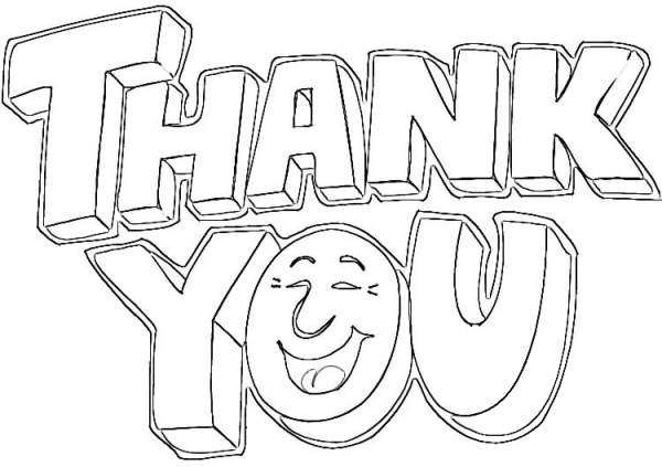 Saying Thank You  coloring page image