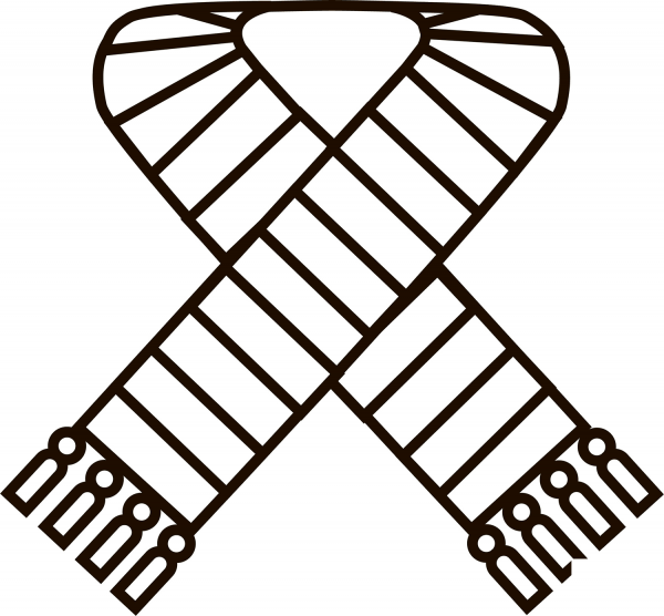 Scarf coloring page image