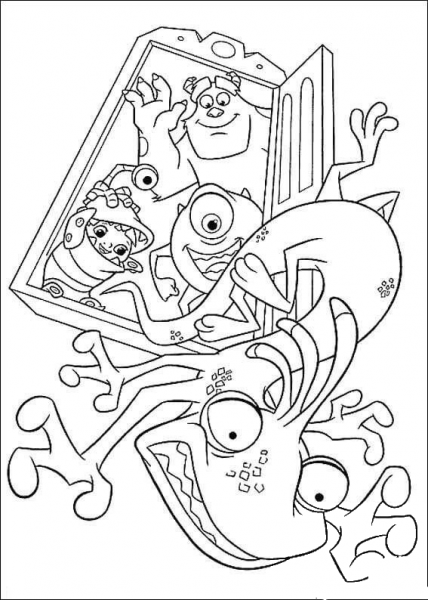 Scaring Randall Boggs  coloring page image