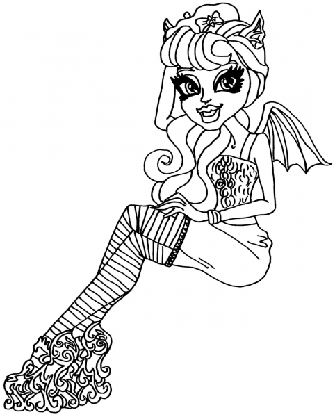 Scaris Rochelle Goyle coloring page image