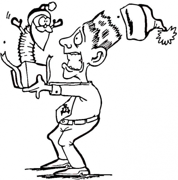 Scary Surprise  coloring page image