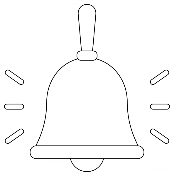 School Bell coloring page image