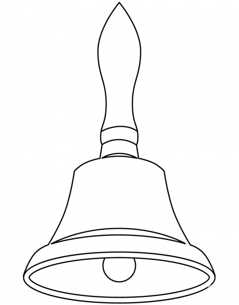 School Bell coloring page image
