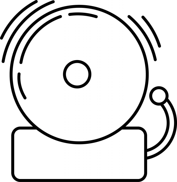 School Bell coloring page image