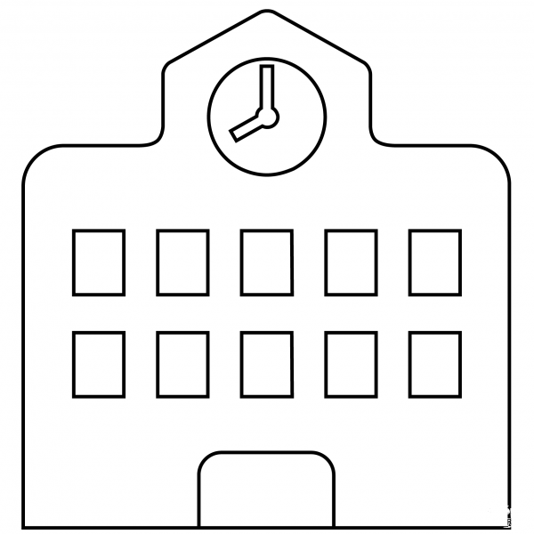 School Emoji coloring page image