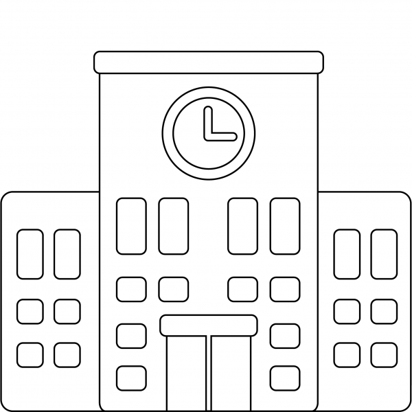 School Emoji coloring page image