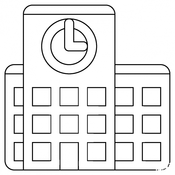 School Emoji coloring page image