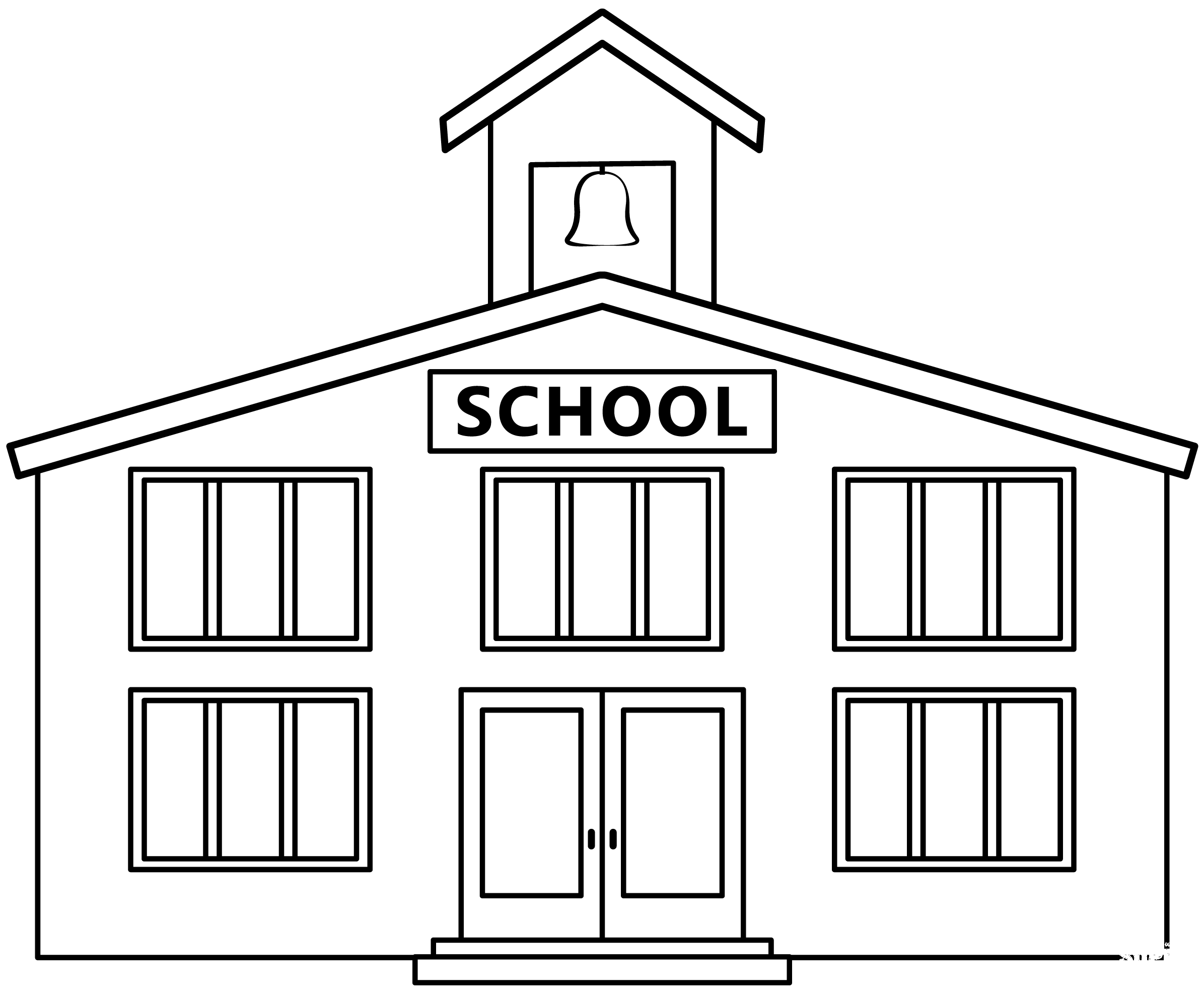 School House Coloring Page ColouringPages