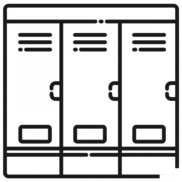 School Locker coloring page image