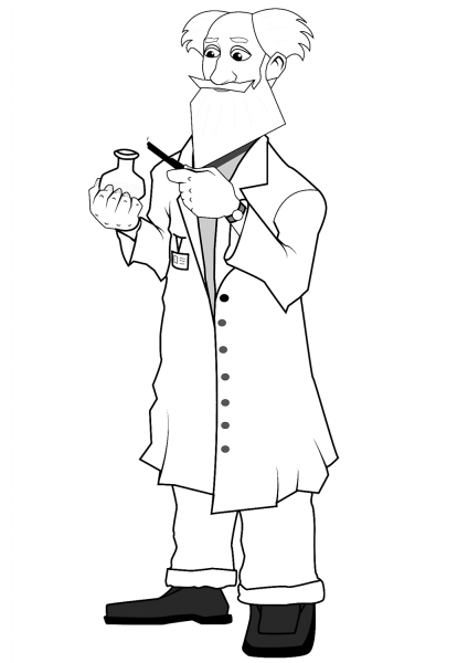 Scientist coloring page - ColouringPages