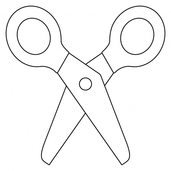 Scissors Emoji coloring page image