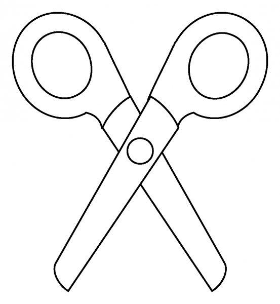 Scissors Emoji coloring page image
