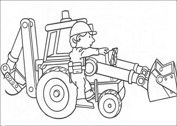 Scoop Helps Bob To Go To That Place  coloring page image