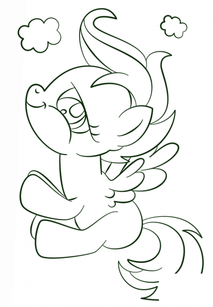 Scootaloo coloring page image
