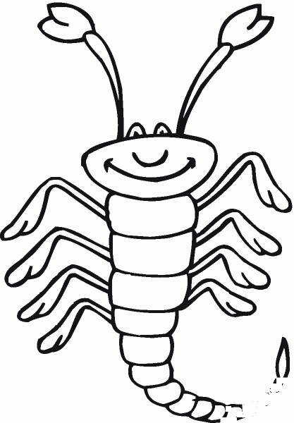 Scorpion 18 coloring page image