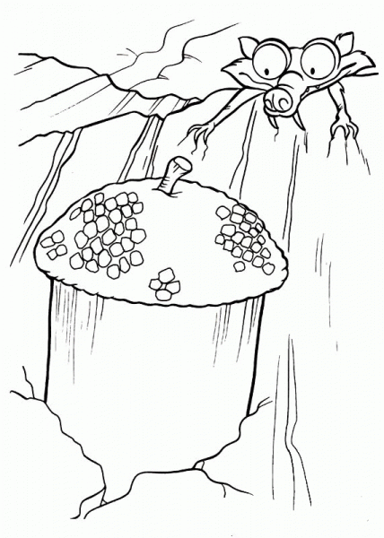 Scrat  coloring page image