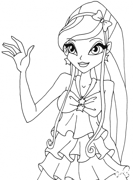 Screenshot Stella coloring page image