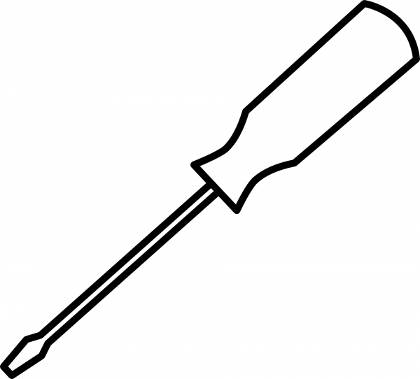 Screw Driver Tool coloring page image