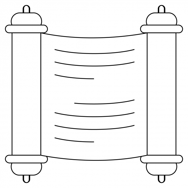 Scroll coloring page image