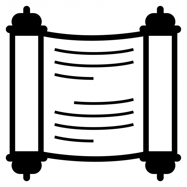 Scroll Emoji coloring page image