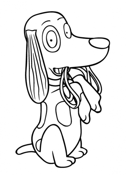 Scruff coloring page image